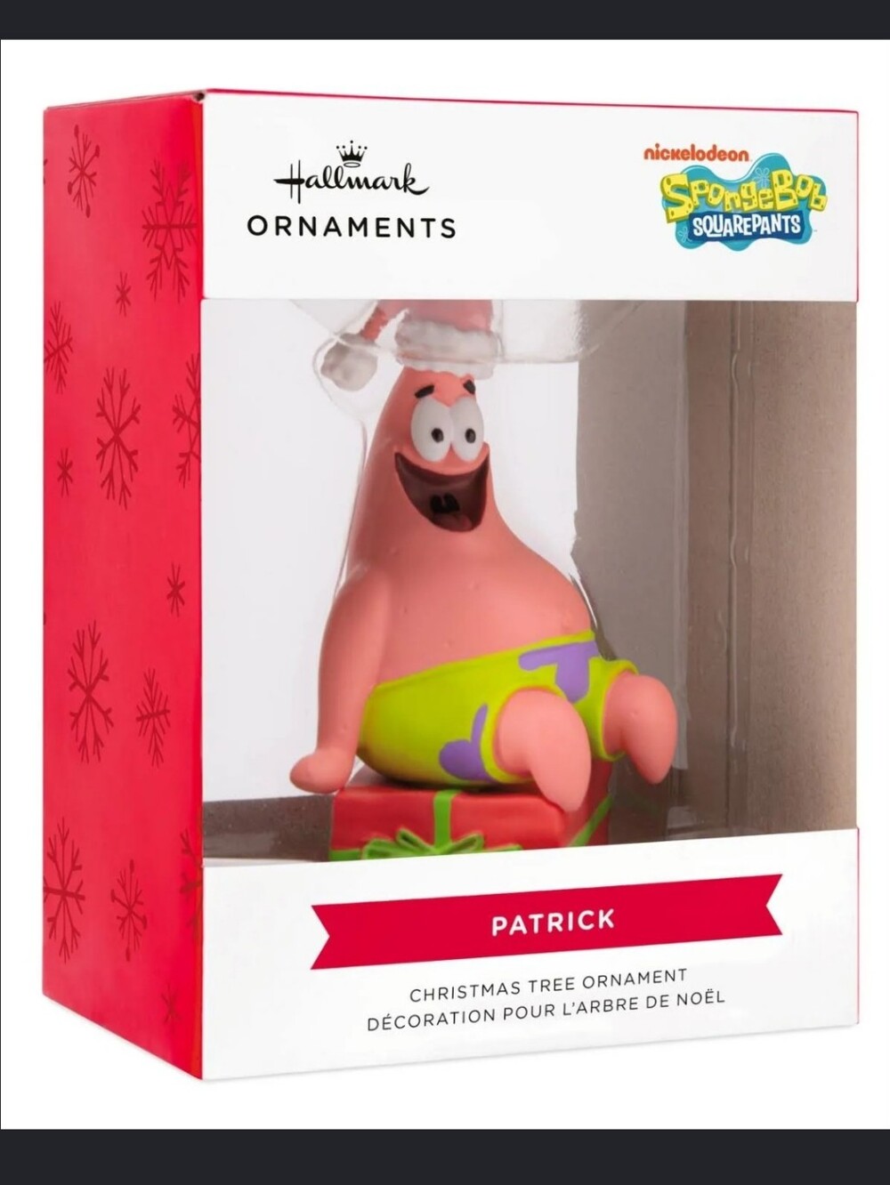 Nickelodeon's Patrick SpongeBob SquarePants  Hallmark Christmas Tree Ornament
